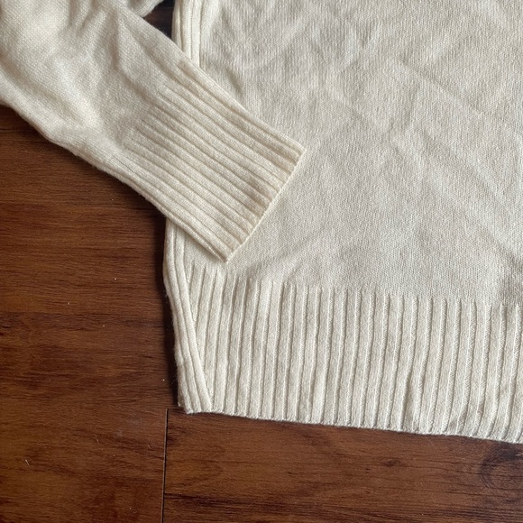 Anthropologie ✧ “Carole” Cashmere Ivory Pullover Sweater XS - Picture 5 of 10